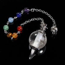 Load image into Gallery viewer, 7 Chakra Reiki Healing Pendulums Natural Stones Pendant