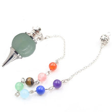 Load image into Gallery viewer, 7 Chakra Reiki Healing Pendulums Natural Stones Pendant