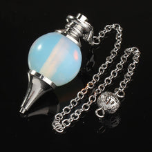 Load image into Gallery viewer, 7 Chakra Reiki Healing Pendulums Natural Stones Pendant