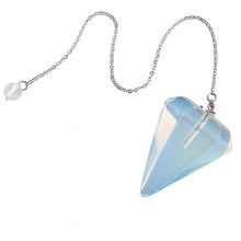 Load image into Gallery viewer, 7 Chakra Reiki Healing Pendulums Natural Stones Pendant