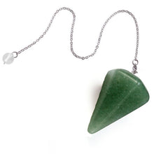 Load image into Gallery viewer, 7 Chakra Reiki Healing Pendulums Natural Stones Pendant