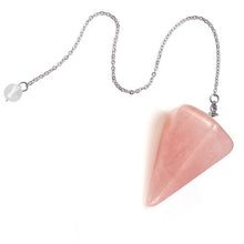 Load image into Gallery viewer, 7 Chakra Reiki Healing Pendulums Natural Stones Pendant